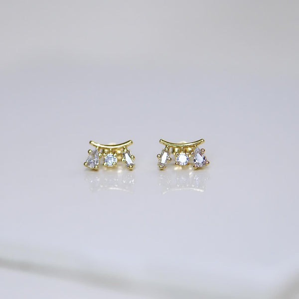 3-SHAPES CZ STUDS